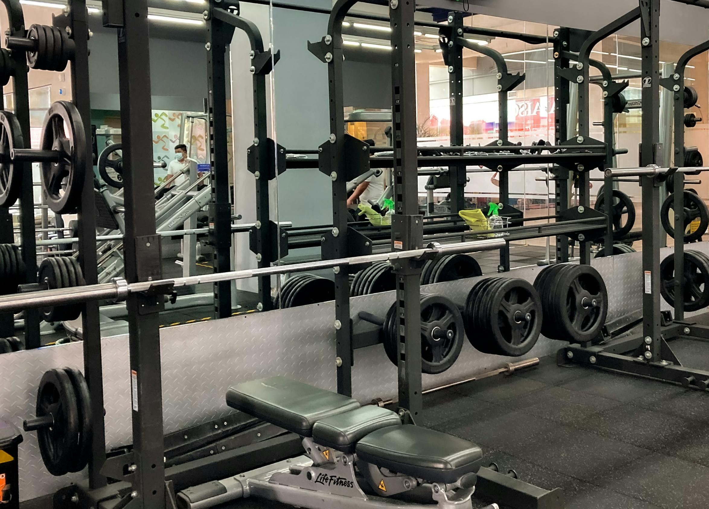 Assembled multi-station home gym